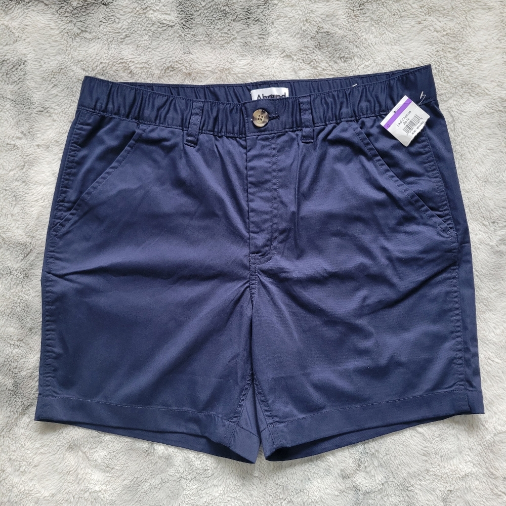 New Abound Men's Size Small Casual Travel Golf Chino Summer Blue Shorts